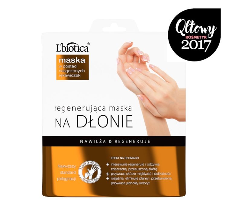 L'biotica regenerujaca maseczka na dłonie