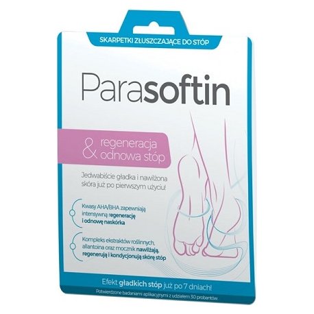 skarpety złuszczające do stóp Parasoftin