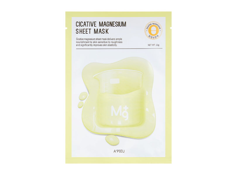 maseczka na bazie magnezu a'pieu cicative magnesium sheet mask